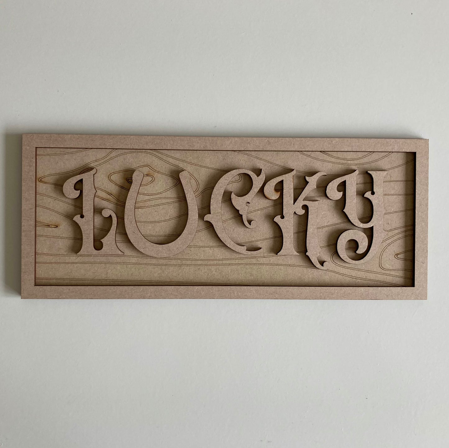 30cm Lucky Horseshoe Sign