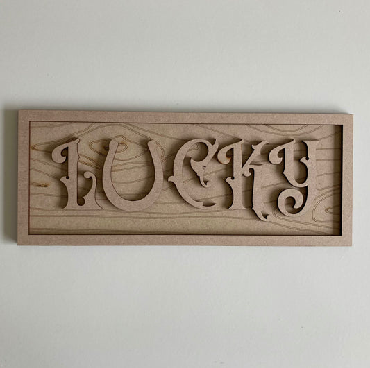 30cm Lucky Horseshoe Sign