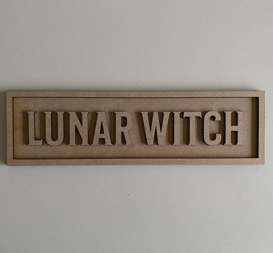 30cm Luna Witch Sign