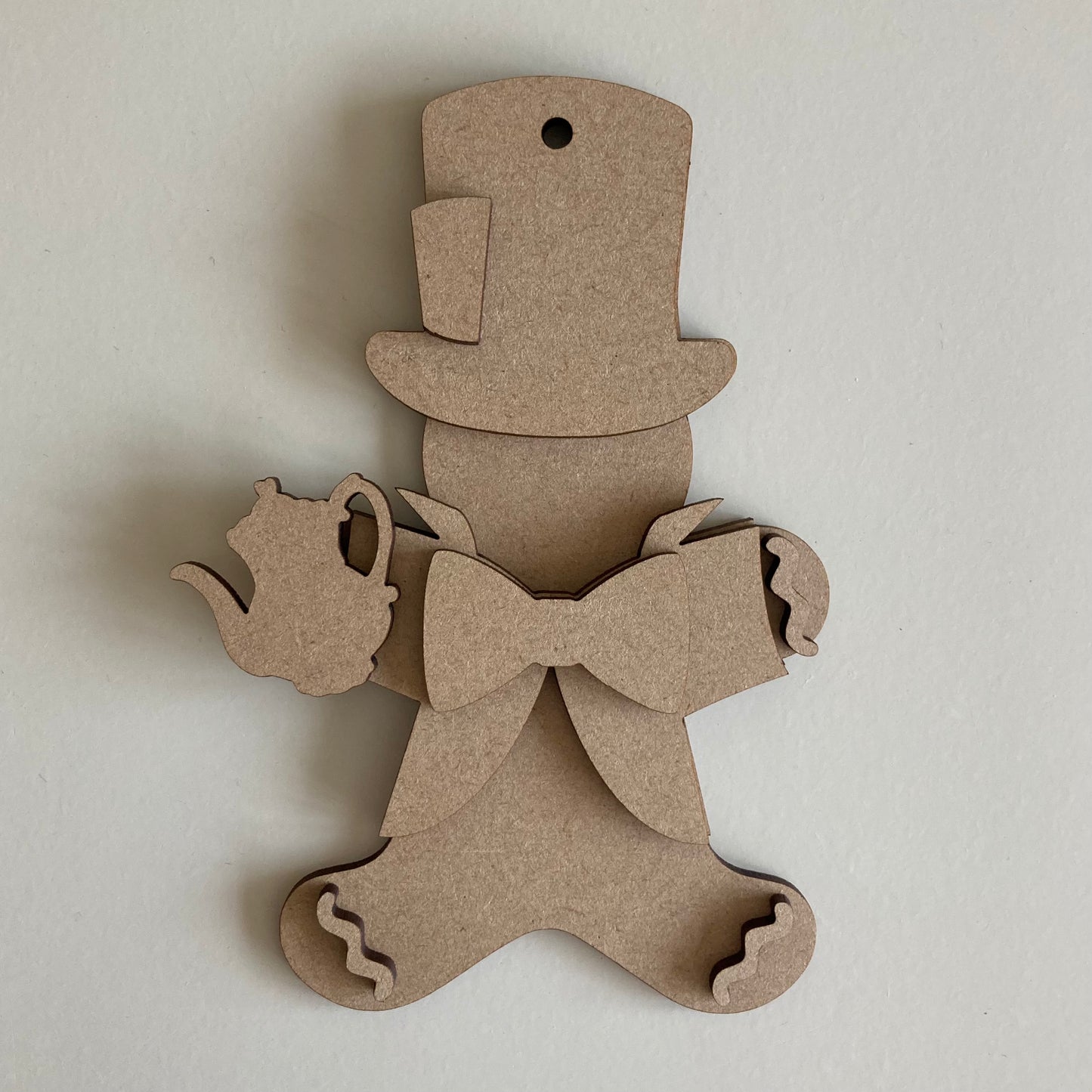 10cm Mad Hatter Gingerbread Character