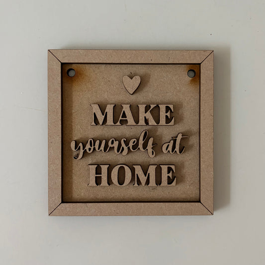 9cm Make Yourself At Home Mini Frame
