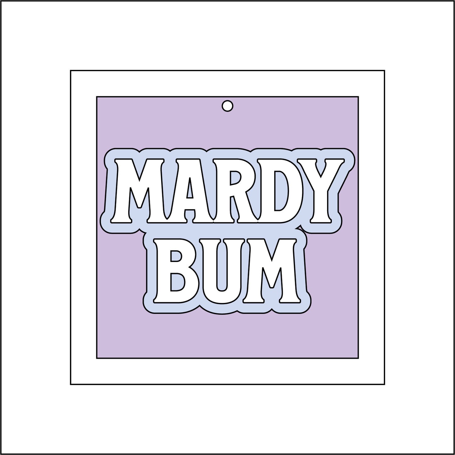 9cm Mardy Bum Mini Frame