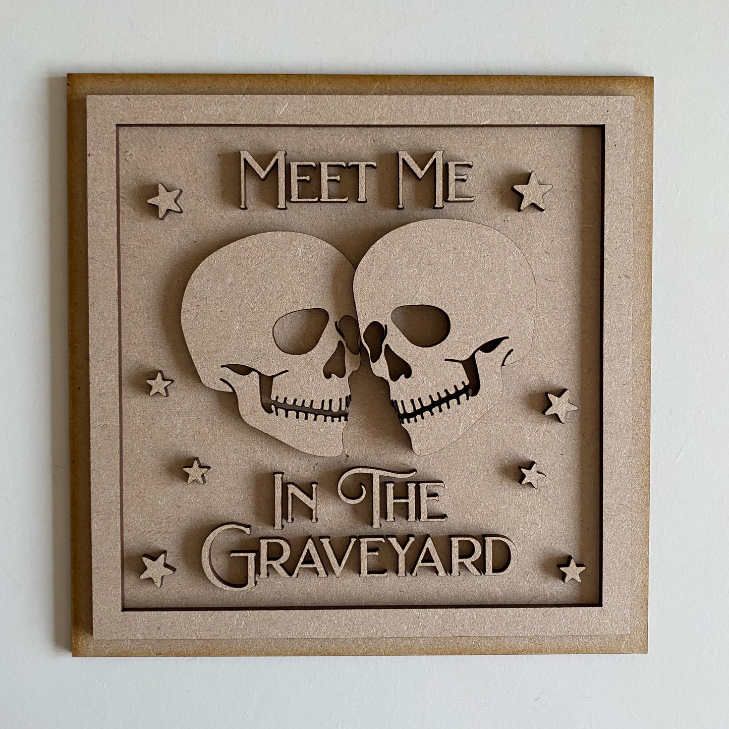 19cm Meet Me In The Graveyard Sign