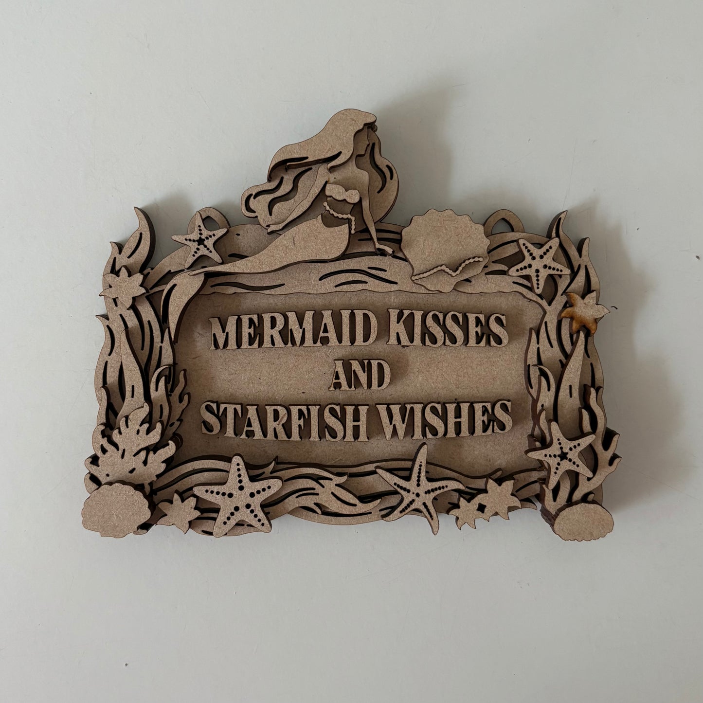14.7cm Mermaid Kisses & Starfish Wishes Mini Frame