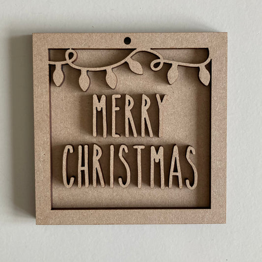 9cm Merry Christmas Mini Frame