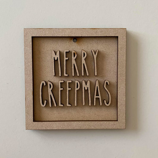 9cm Merry Creepmas Mini Frame