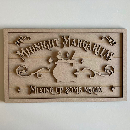 30cm Midnight Margaritas Sign