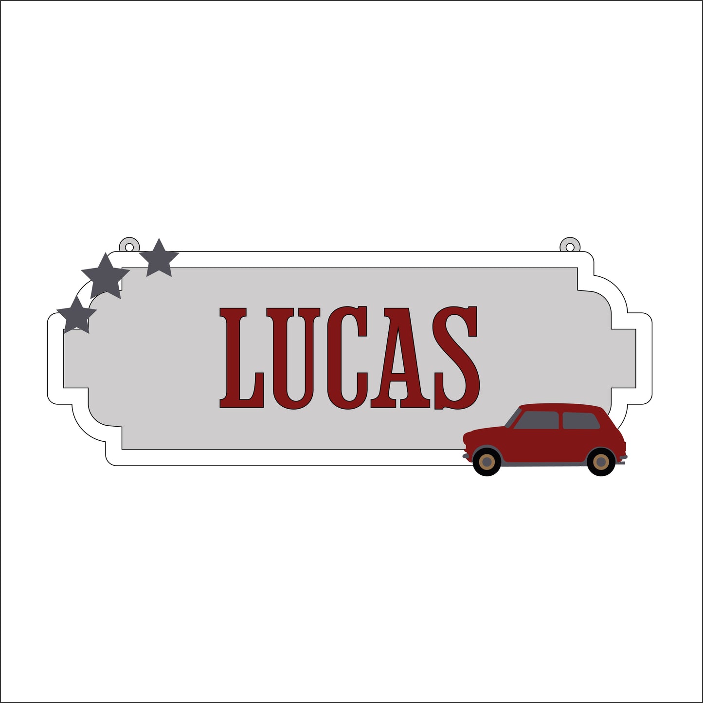30cm Mini Car Street Sign