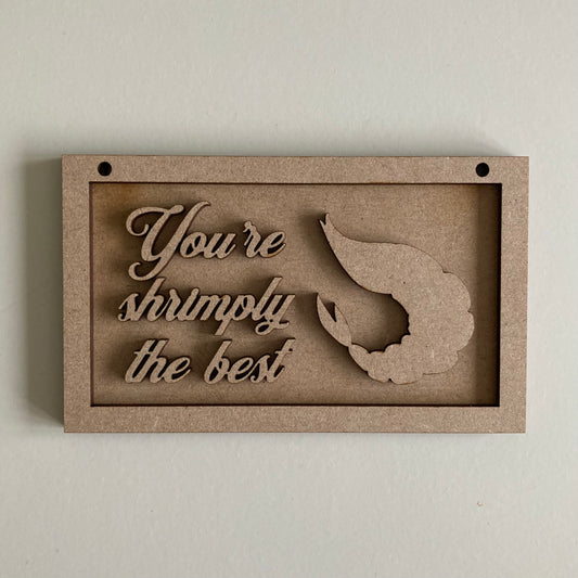 13cm You're Shrimply The Best Mini Frame
