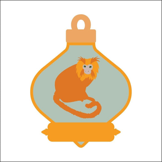 14.5cm Monkey Fancy Bauble
