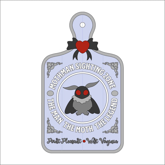 30cm Mothman Sighting Zone Chopping Board