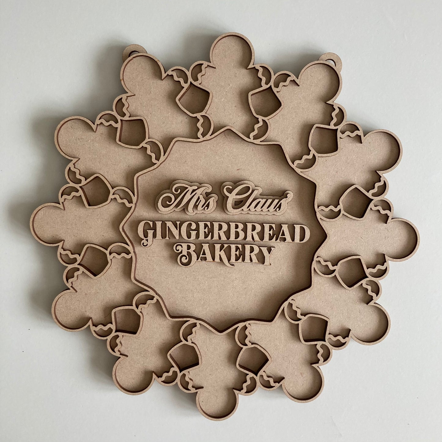 30cm Mrs Claus' Gingerbread Bakery Wreath