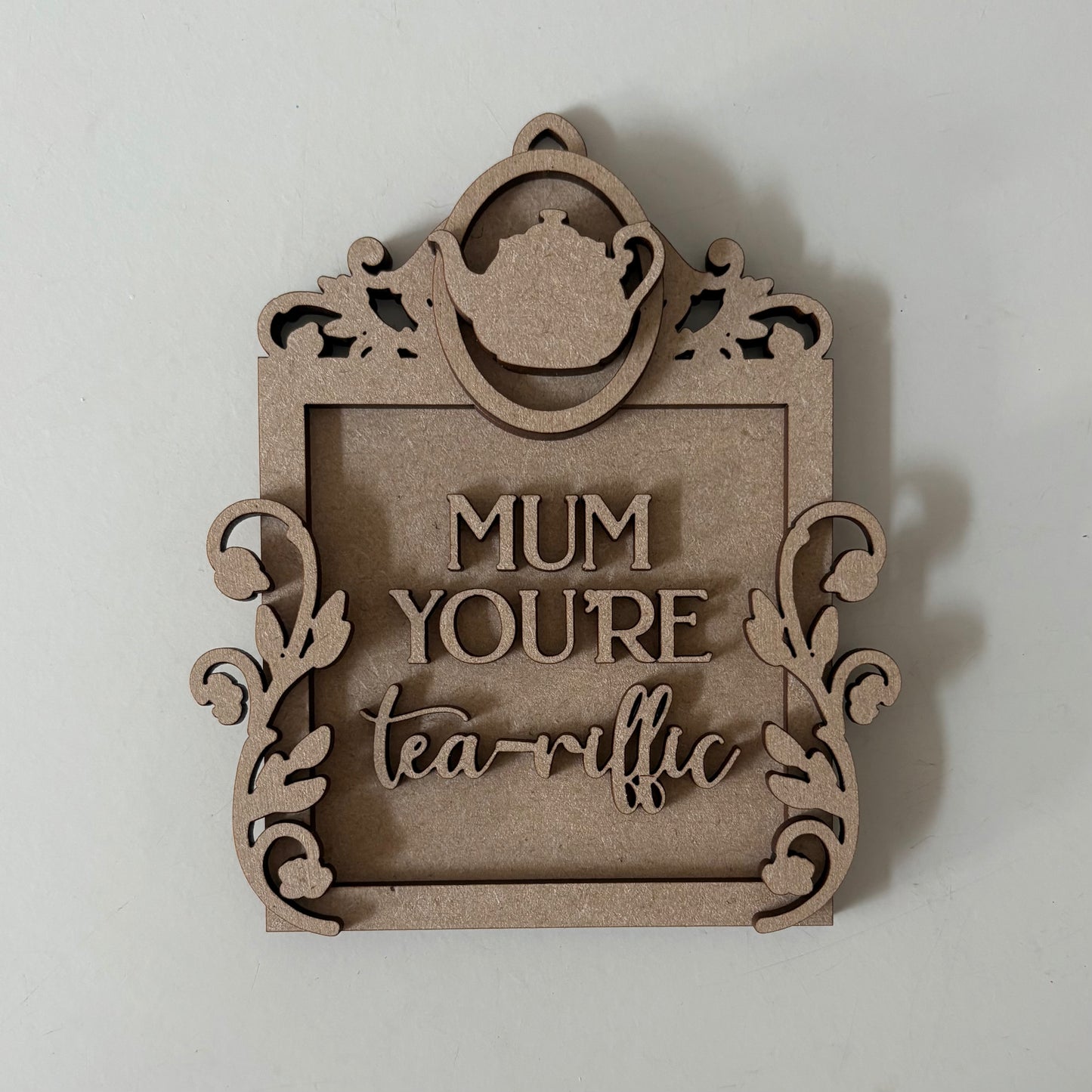 13cm Mum You're Tea-riffic Mini Frame