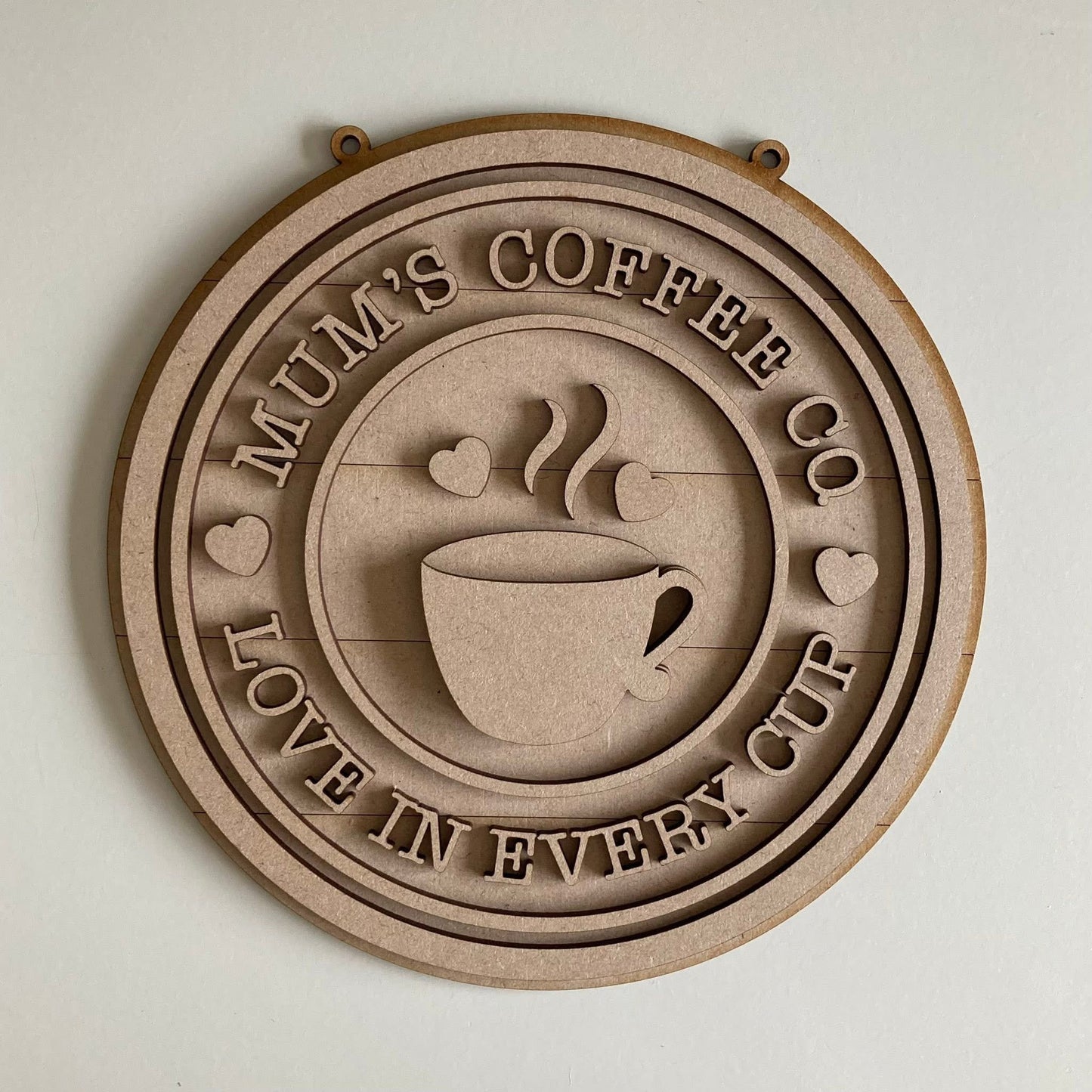 20cm Mum's Coffee Co. Sign
