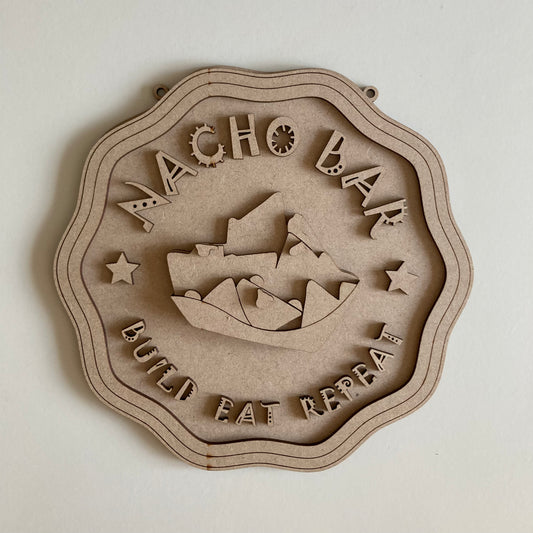 20cm Nacho Bar Sign