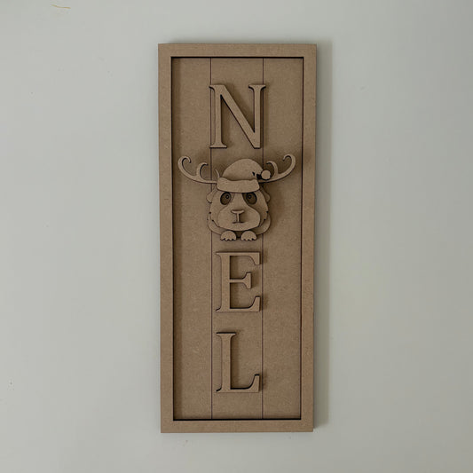 30cm Noel Guinea Pig Sign