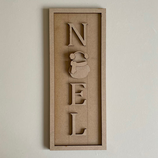 30cm Noel - Snowman Sign