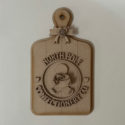 30cm North Pole Confectionery Co Chopping Board
