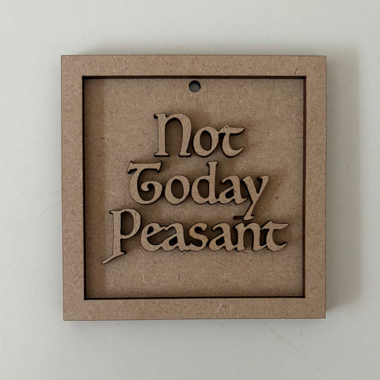 9cm Not Today Peasant Mini Frame