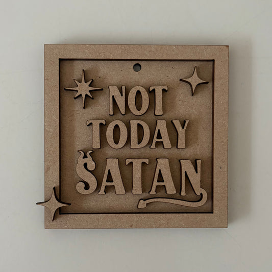9cm Not Today Satan Mini Frame