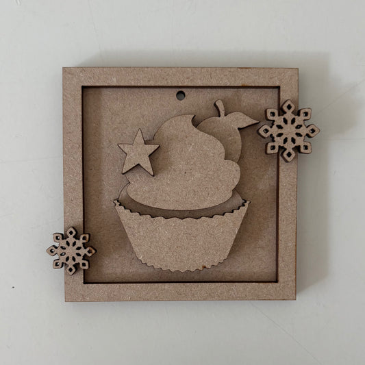 9cm Sugar Plum Cupcake Mini Frame