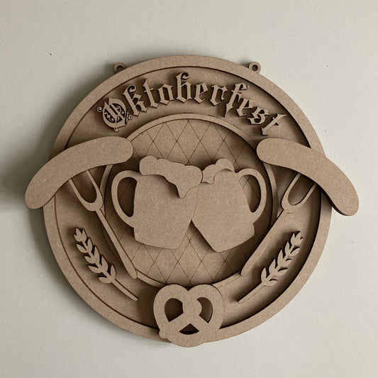 20cm Octoberfest Sign