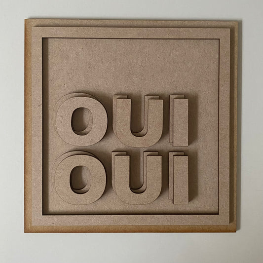 19cm Oui Oui Sign