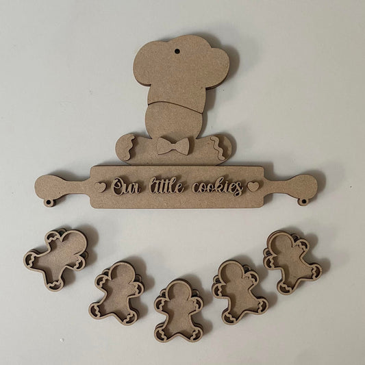 25cm Our Little Cookies - Gingerbread Gingerbread Cookie Bunting