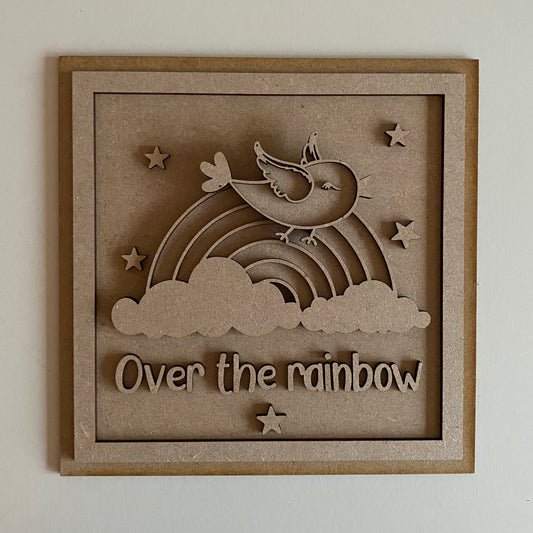 19cm Over the Rainbow Sign