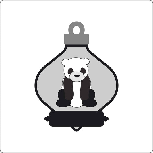 14.5cm Panda Fancy Bauble