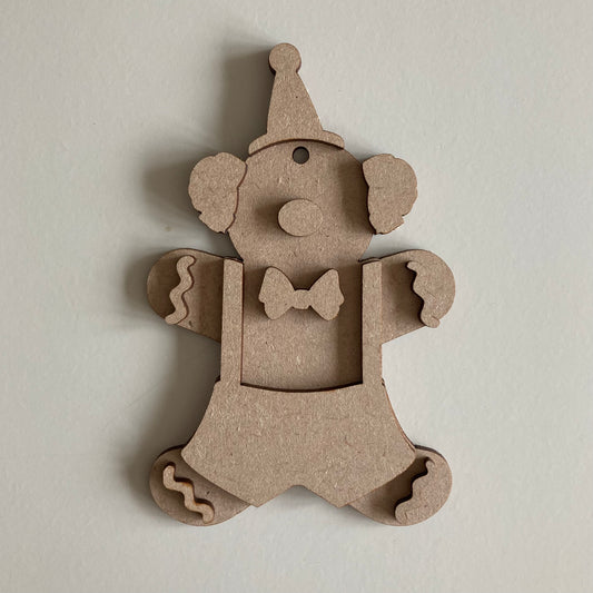 10cm Party Clown Gingerbread Character