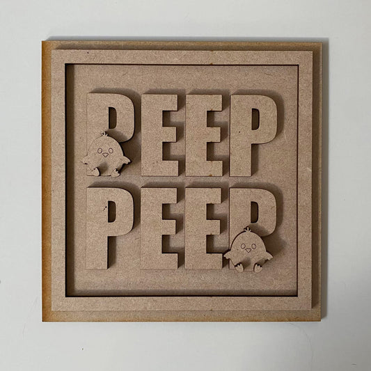 19cm Peep Peep Easter Sign
