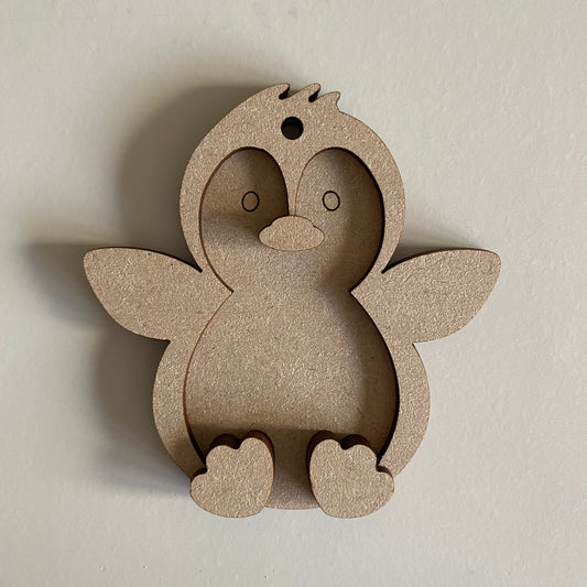 10cm Penguin Wings Up Decoration