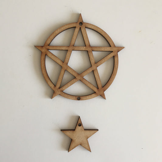 8cm Pentacle Dangly Decoration