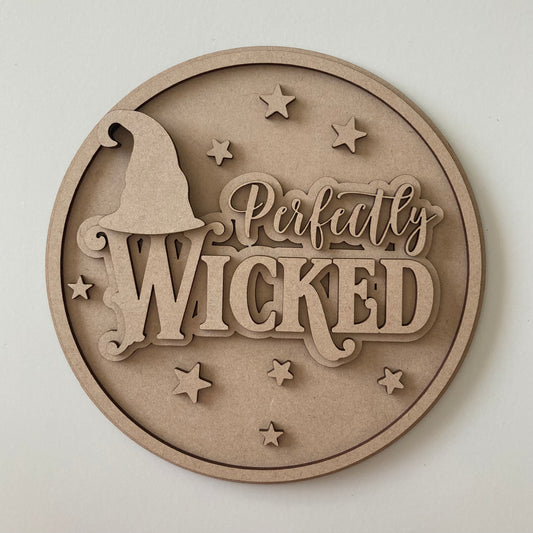 20cm perfectly Wicked Sign
