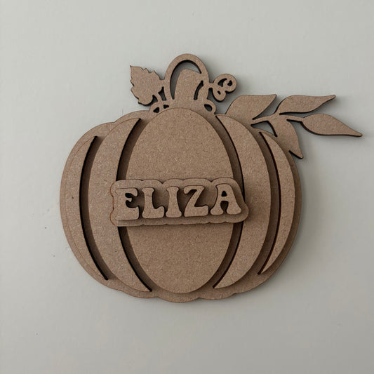 Personalised Boo Basket Pumpkin Tag
