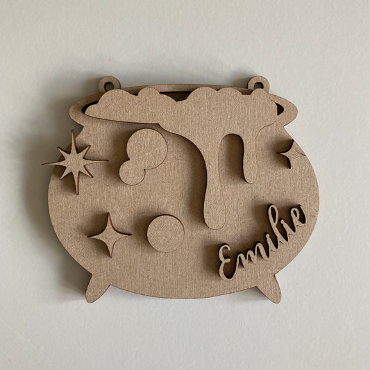 12cm Personalised Cauldron Decoration
