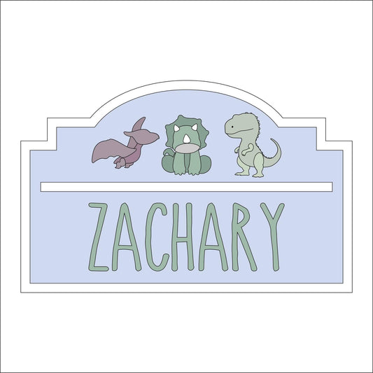 30cm Dinosaurs Personalised Door Sign