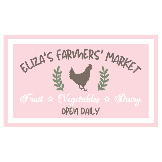 30cm Personalised Farmers Market Sign