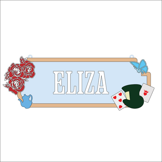 30cm Wonderland Street Sign