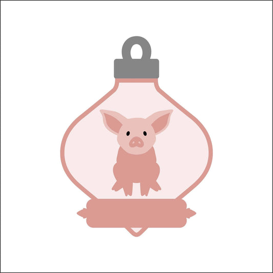 14.5cm Pig Fancy Bauble
