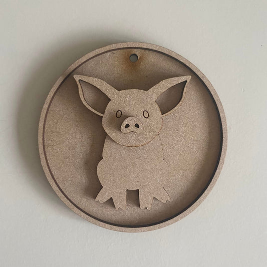 10cm Pig Bauble