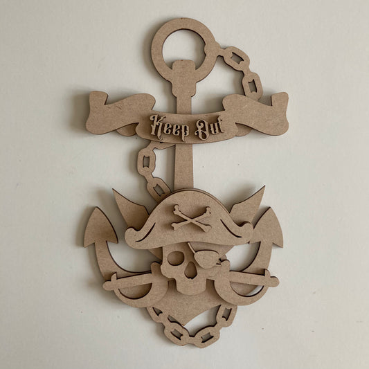25cm Keep Out Anchor Sign