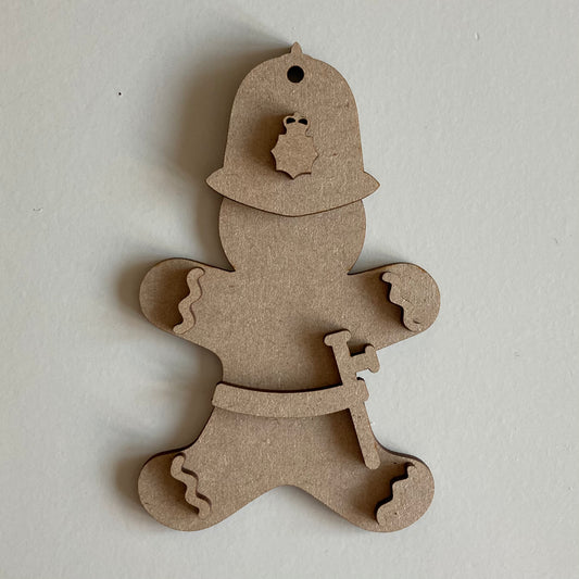 10cm Policeman Gingerbread Character