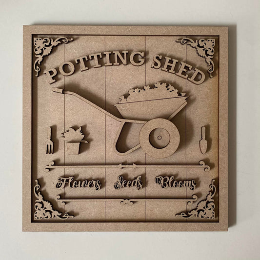 19cm Potting Shed Sign