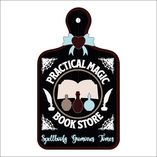 25cm Practical Magic Book Store Chopping Board