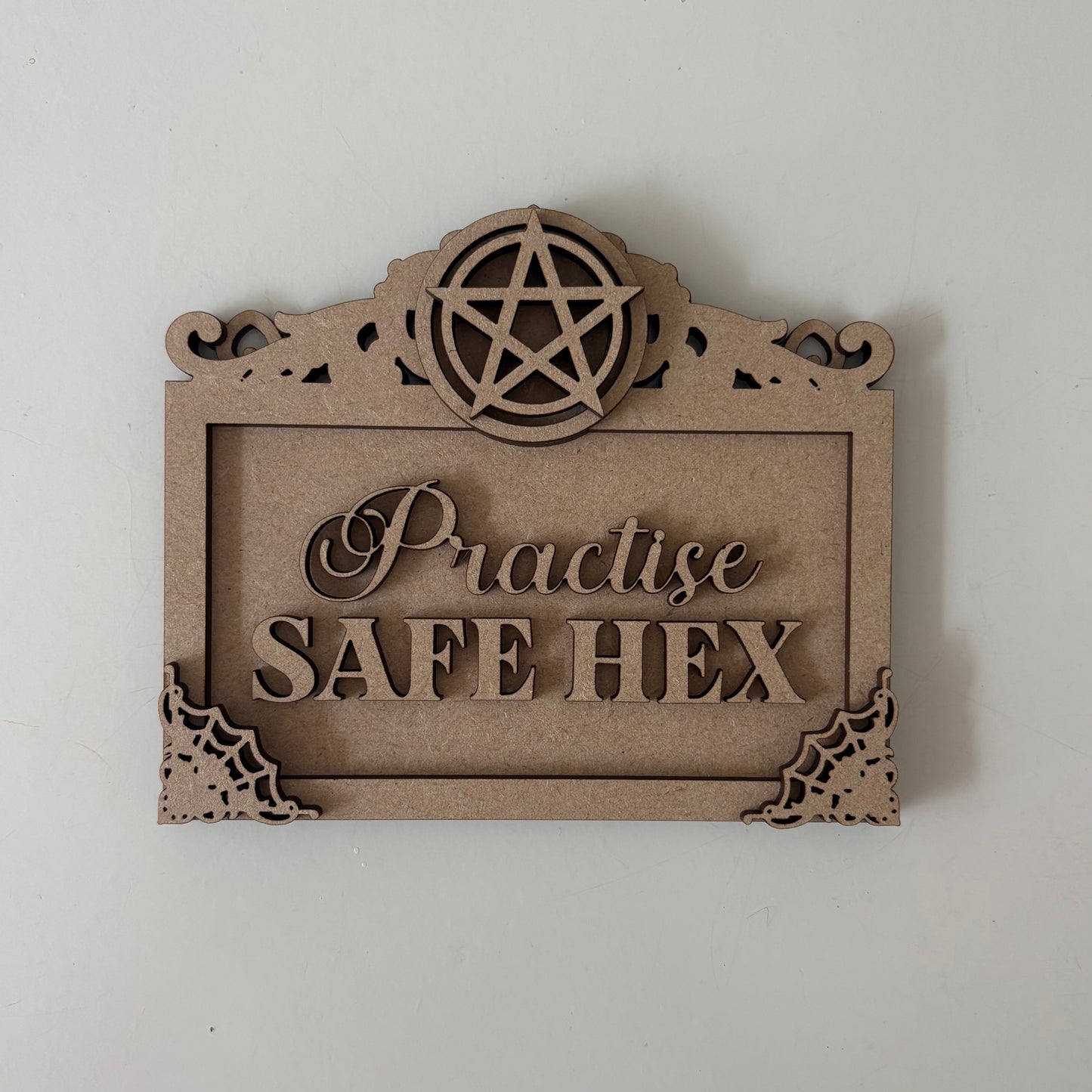 13cm Practise Safe Hex Mini Frame