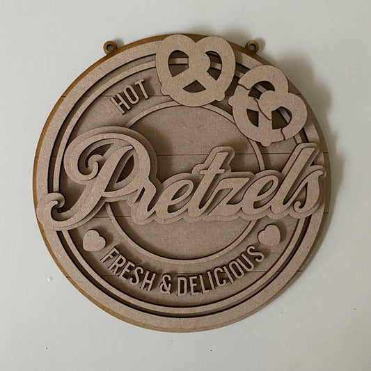 20cm Pretzels Sign
