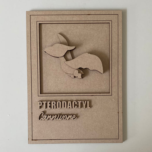 25cm Pterodactyl Dinosaur Sign