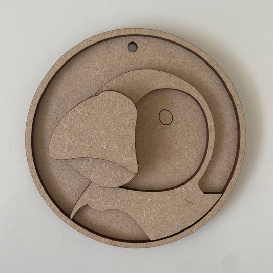 10cm Puffin Round Bauble